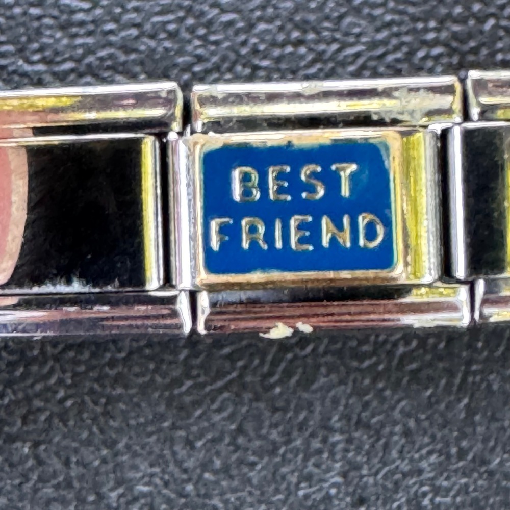 Y2K Italia Collection Best Friend Charm Bracelet Italian Charm Link‎ Silver